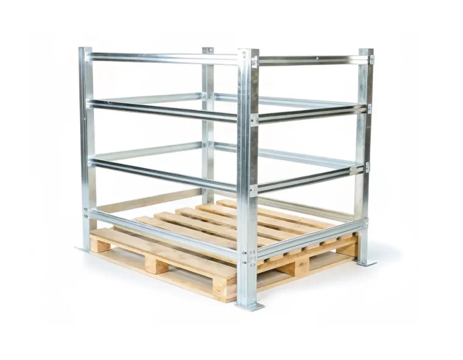 Racks metálicos empilháveis